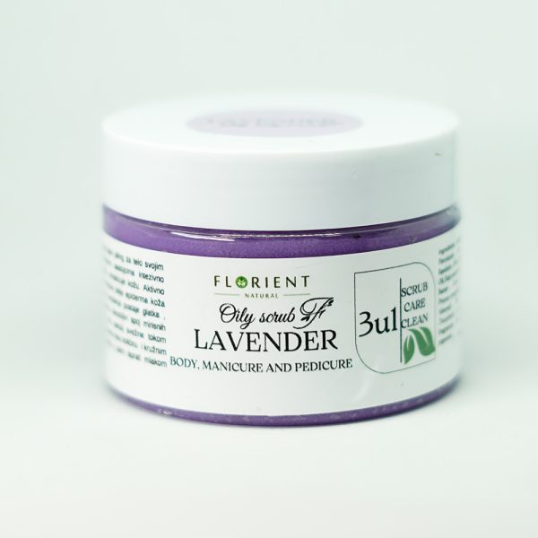 florient prirodna kozmetika piling za telo ruke i noge lavender
